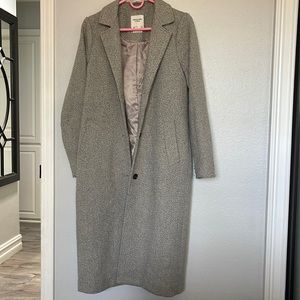 Womens Abercrombie and fitch long wool coat